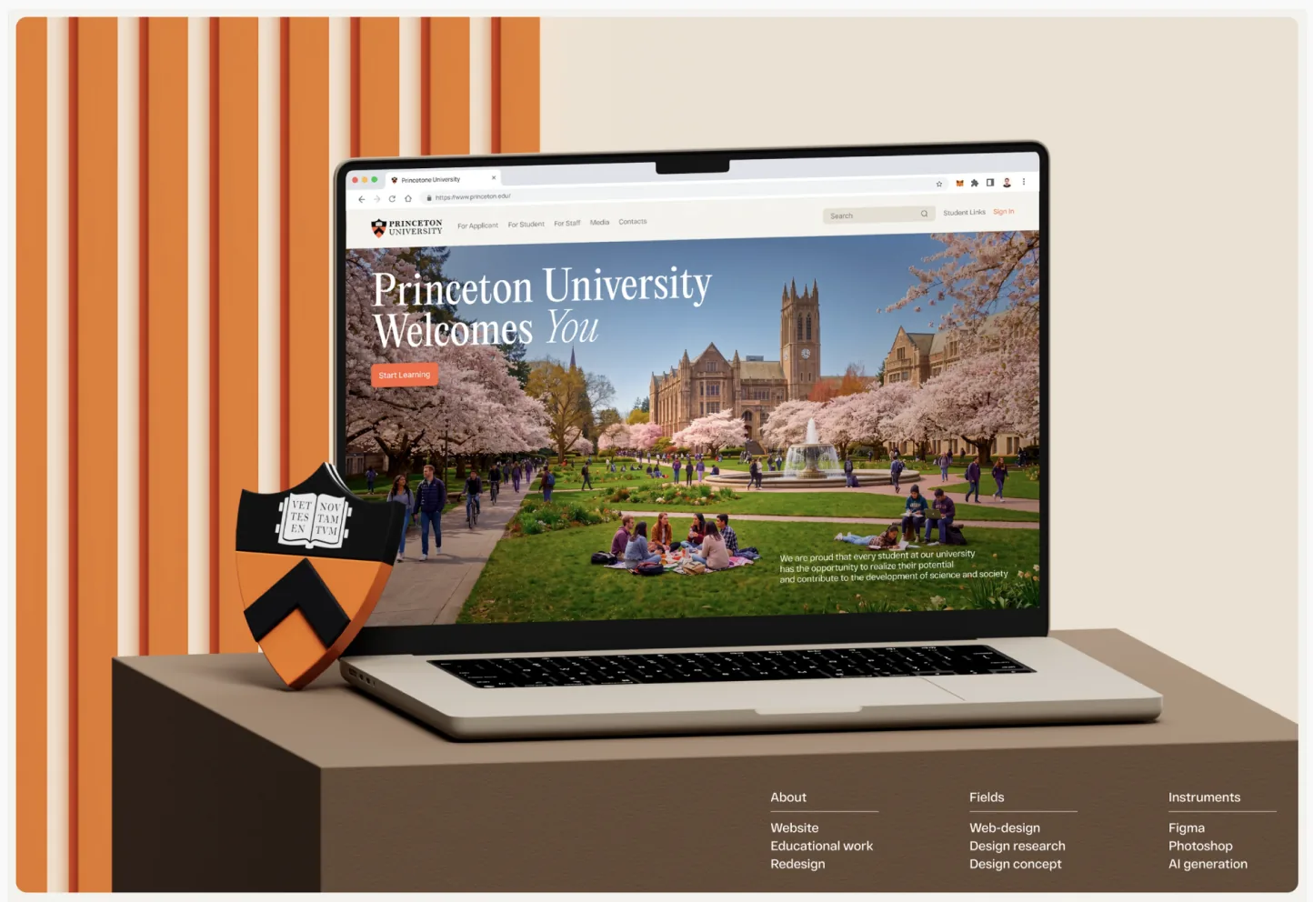 Princeton University — концепт сайта университета